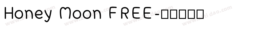 Honey Moon FREE字体转换